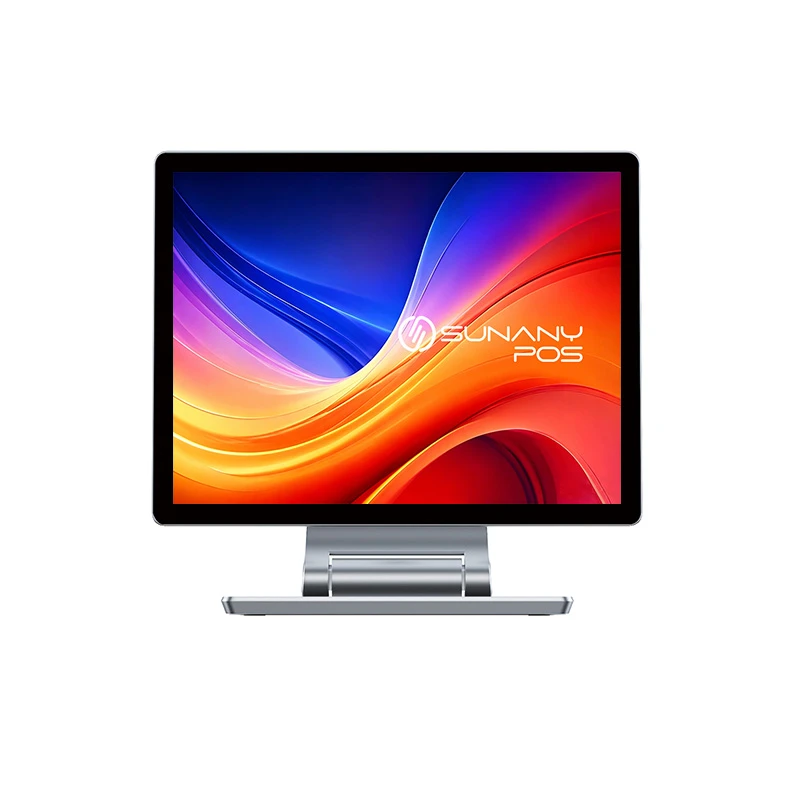 Monitor cyffwrdd sgrin lydan HD llawn